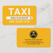 Kreative Suche Ihr Name Taxi Visitenkarte (Vorne/Hinten)
