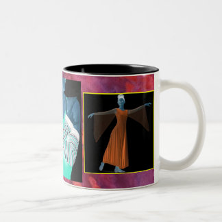 Kreative Tanz-Tasse Zweifarbige Tasse