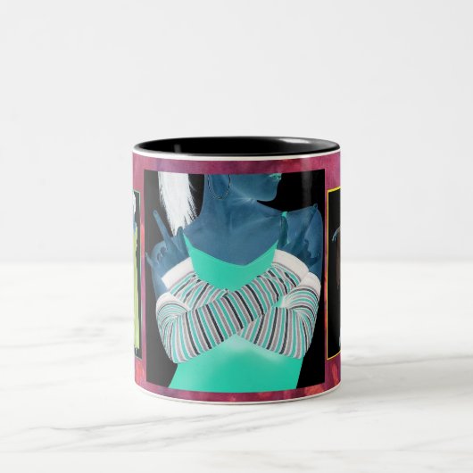 Kreative Tanz-Tasse Zweifarbige Tasse (Mittel)