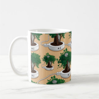 Kreative Tapete Kaffeetasse