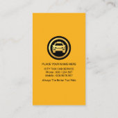 Kreative TAXI-Blöcke Visitenkarte (Rückseite)