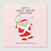 Kreative Tennis-Weihnachtsgrüße Magnetkarte (Vorderseite)