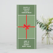 Kreative Tennis-Weihnachtskarten (Stehend Vorderseite)