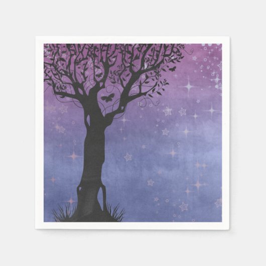 Kreative Tree-Silhouette Serviette (Vorderseite)