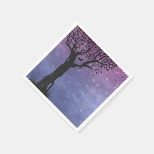 Kreative Tree-Silhouette Serviette (Ecke)