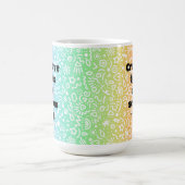 Kreative Typen Funny Rainbow Doodles Tasse (Mittel)