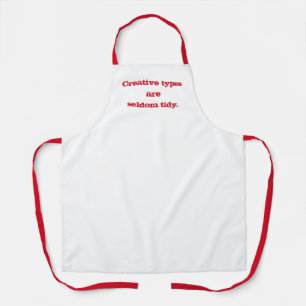 Kreative Typen sind selten eine Schürze mit der ri