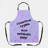 Kreative Typen sind selten Lila Schürze. Schürze (Vorderseite)