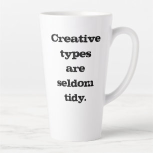 Kreative Typen sind selten ordentlich Milchtasse