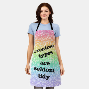 Kreative Typen sind selten Tidy Doodles Schürze
