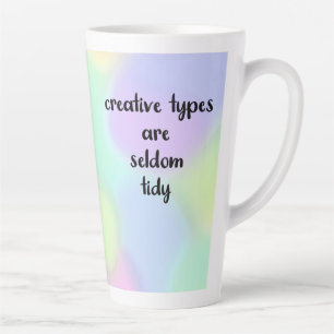 Kreative Typen sind selten Tidy Rainbow Latte Tass Milchtasse