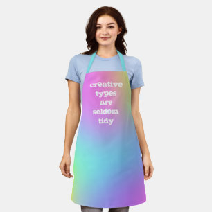 Kreative Typen sind selten Tidy Rainbow Schürze