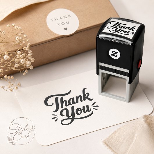Kreative Typografie Danke Permastempel