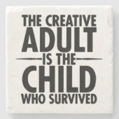 Kreative Typografie-motivierend Zitat Steinuntersetzer (Vorderseite)