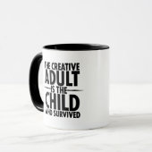 Kreative Typografie-motivierend Zitat Tasse (Vorderseite Links)