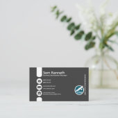 Kreative Überformatknopf-geschäftliche Entwicklung Visitenkarte (Stehend Vorderseite)