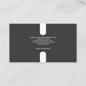 Kreative Überformatknopf-geschäftliche Entwicklung Visitenkarte (Rückseite)