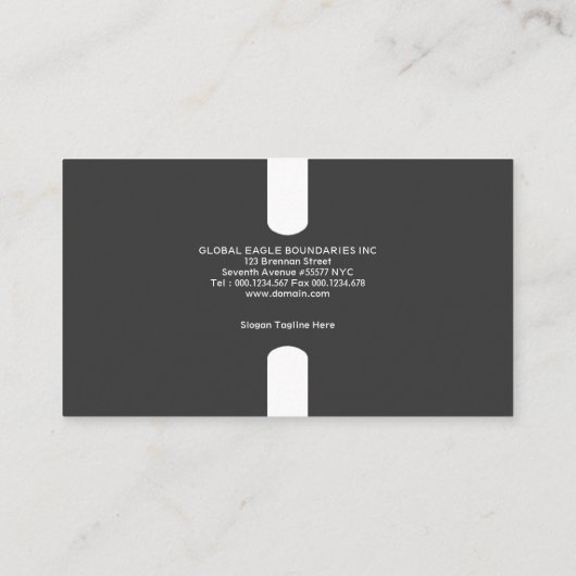 Kreative Überformatknopf-geschäftliche Entwicklung Visitenkarte (Rückseite)