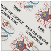 Kreative Verbindungen als Neuronensynapse Stoff (Nahaufnahme)