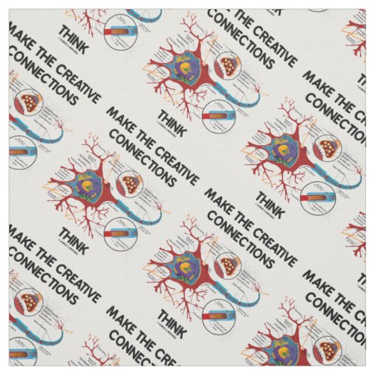 Kreative Verbindungen als Neuronensynapse Stoff (Muster)