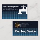 Kreative vertikale Überflutungsstraßen Visitenkarte (Vorne/Hinten)