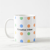 Kreative Vibes Motivation Kaffeetasse (Links)