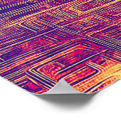 Kreative Vintage Oberflächenstruktur, naher Grunge Poster (Ecke)