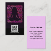 Kreative Visitenkarte Code des Yoga QR (Vorne/Hinten)