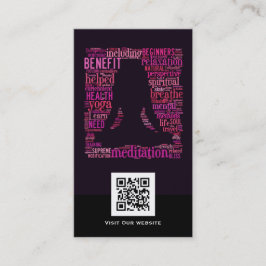 Kreative Visitenkarte Code des Yoga QR