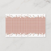 Kreative Visitenkarte des Pixel-Handwerks (Rückseite)