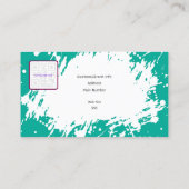 Kreative Visitenkarte mit QR - Retro Vibes (B) (Rückseite)