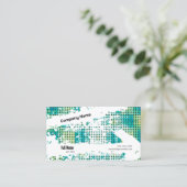 Kreative Visitenkarte mit QR - Retro Vibes (B) (Stehend Vorderseite)