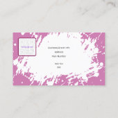 Kreative Visitenkarte mit QR - Retro Vibes (C) (Rückseite)