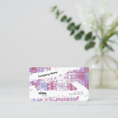 Kreative Visitenkarte mit QR - Retro Vibes (C) (Stehend Vorderseite)