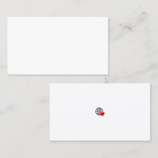 Kreative Visitenkarten | Benutzerdefiniertes Logo Visitenkarte (Vorne/Hinten)