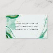 Kreative Wasserfarben Kunst | QR-Code-Visitenkarte Visitenkarte (Rückseite)