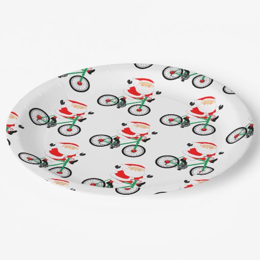 Kreative Weihnachtsfeier Pappteller (Schrägansicht)