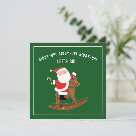 Kreative Weihnachtslieder-Party Einladungen (Stehend Vorderseite)