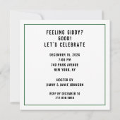 Kreative Weihnachtslieder-Party Einladungen (Rückseite)