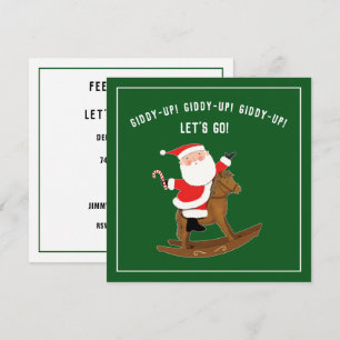 Kreative Weihnachtslieder-Party Einladungen