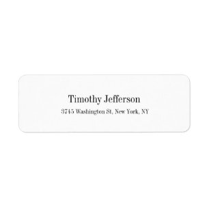 Kreative weiße elegante schlichte moderne Art