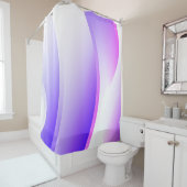 Kreative Wellen. Futuristische Technologie Stilsic Duschvorhang (Beispiel)