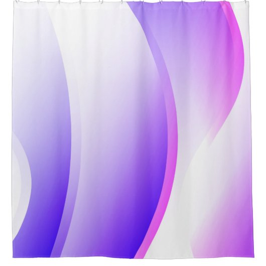 Kreative Wellen. Futuristische Technologie Stilsic Duschvorhang (Vorderseite)