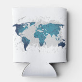 Kreative zeichnend Weltkarte Dosenkühler (Rückseite)