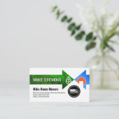 Kreative Zuhause-Bewegungspfeile Visitenkarte (Stehend Vorderseite)