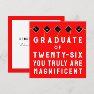 Kreativer Abschlussjahrgang 2026 Karte