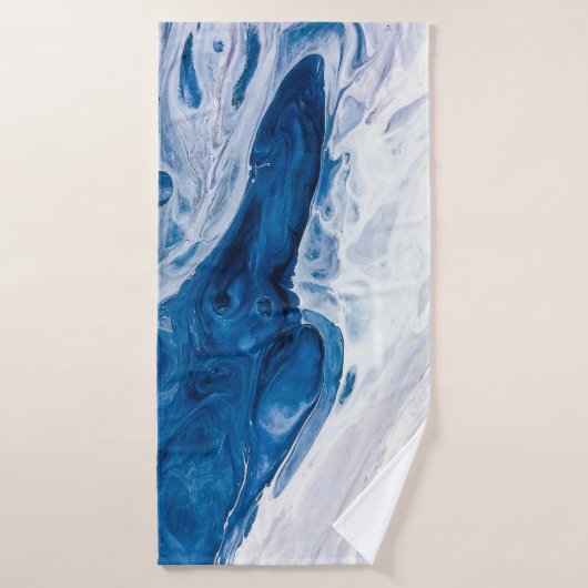 Kreativer abstrakter handgemalter Hintergrund, Wal Badehandtuch (Badehandtuch)