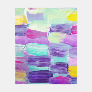 Kreativer abstrakter handgemalter Hintergrund, Wal Fleecedecke