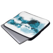 Kreativer abstrakter handgemalter Hintergrund, Wal Laptopschutzhülle (Vorne Knopf)