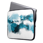 Kreativer abstrakter handgemalter Hintergrund, Wal Laptopschutzhülle (Vorderseite Links)